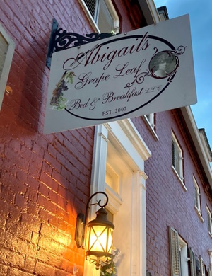 Abigail's Grape Leaf Sign